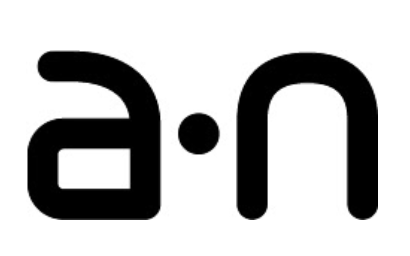 Logo of A.N in black